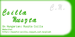 csilla muszta business card